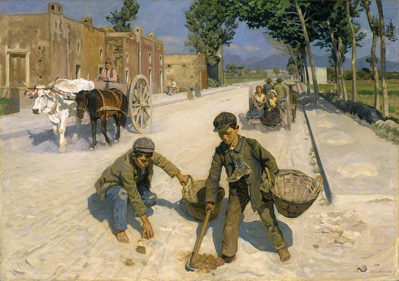 Peter Hansen Manure Gatherers china oil painting image